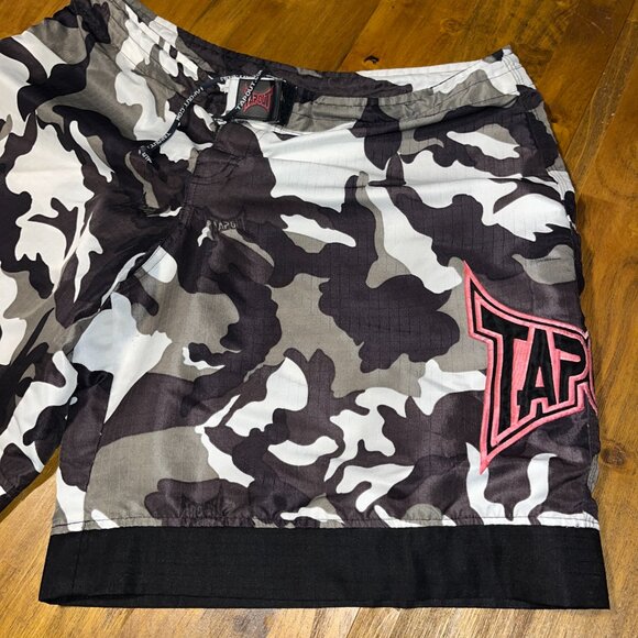 Tapout MMA athletic workout sparring shorts gray white camo 38-40" - Picture 8 of 9